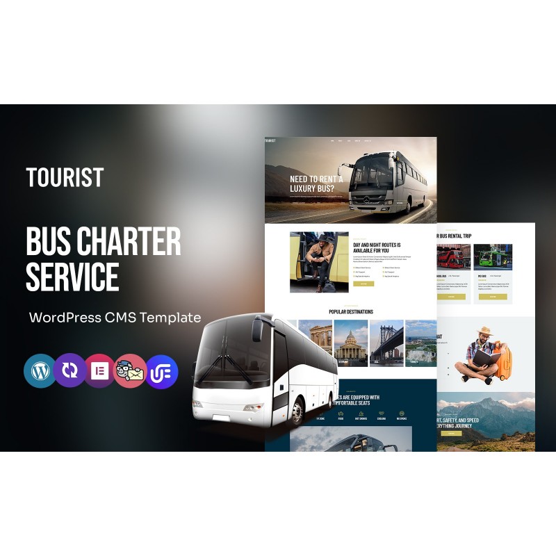 Tourist - Bus Charter Service Multipurpose WordPress Elementor Theme