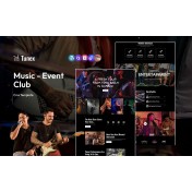 Tunex - Music And Event Club Multipurpose Responsive WordPress Theme