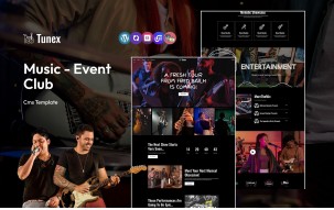 Tunex - Music And Event Club Multipurpose Responsive WordPress Theme