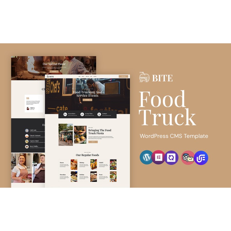 Bite - Food Truck And Street Food WordPress Elementor Theme