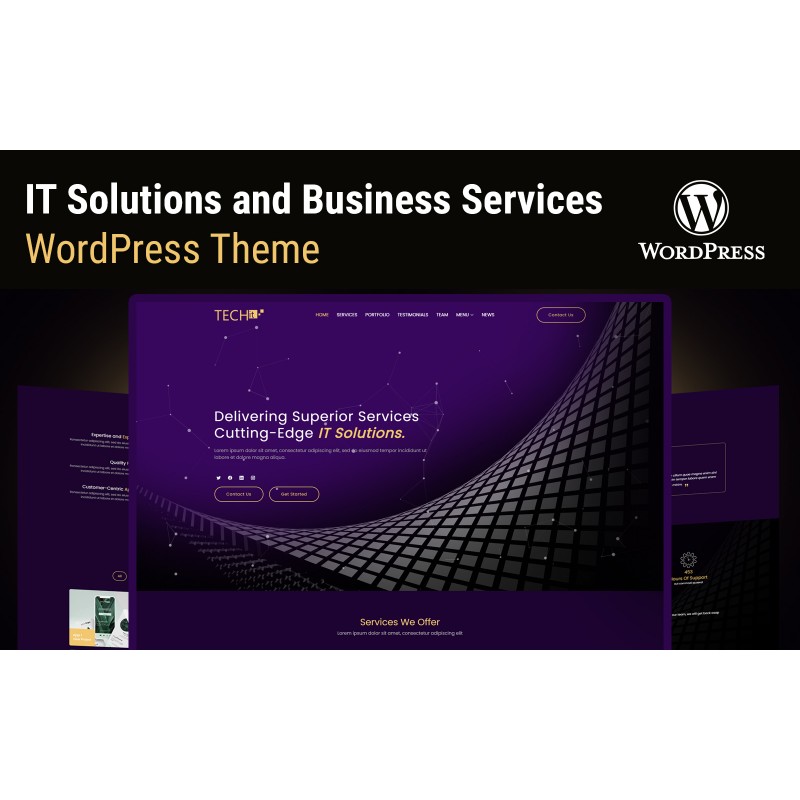 Techit | IT Solutions & Business Services Multipurpose Responsive WordPress Theme