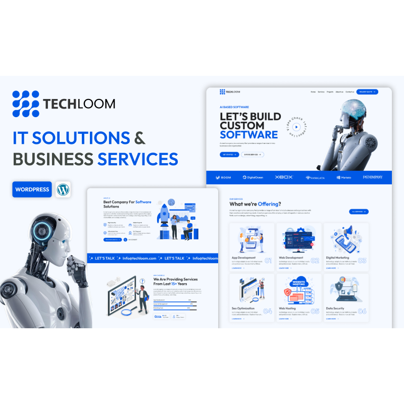 Techloom &ndash; Software, Tech Startups & IT Services WordPress Theme