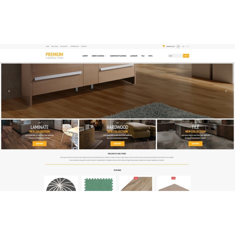 Flooring Store Shop Template