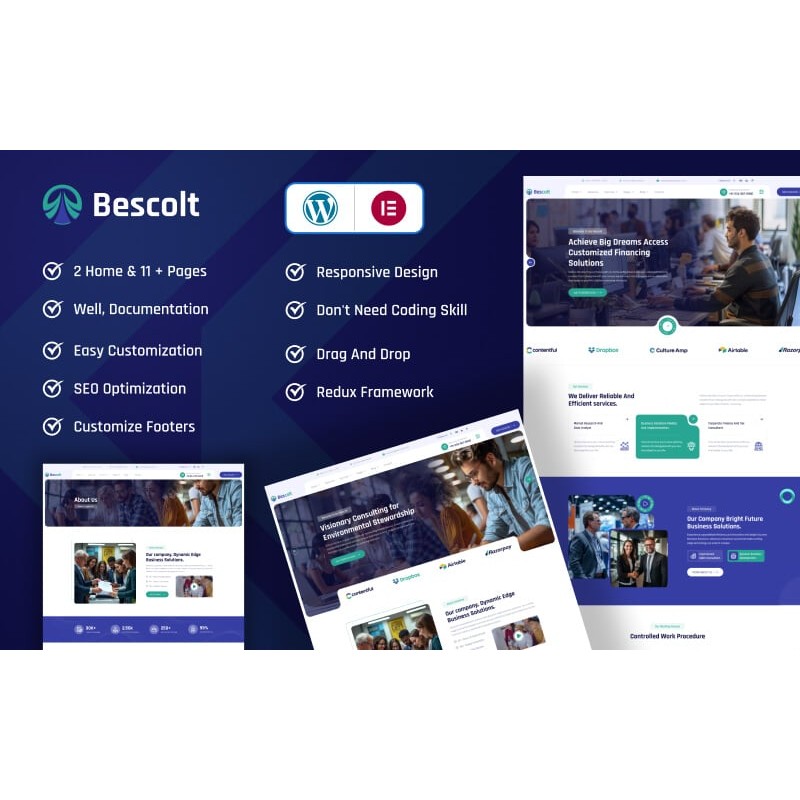 Bescolt - Business Consulting & Financial Advisor WordPress Theme.