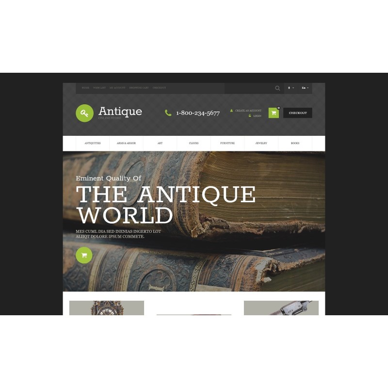 Antique Store Shop Template