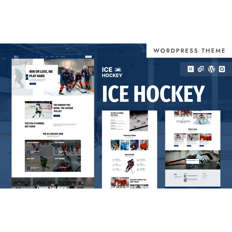 Ice Hockey - Ice Hockey Training & Coaching WordPress Elementor Theme