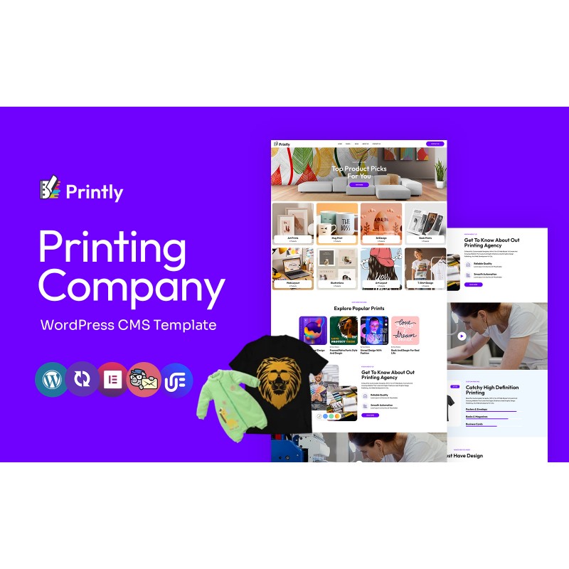 Printly - Print Shop And Printing Company Multipurpose WordPress Elementor Theme