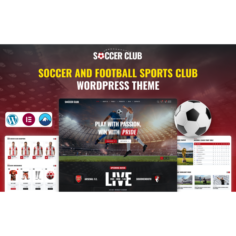 Soccer Club - Soccer and Football Sport Club WordPress Theme