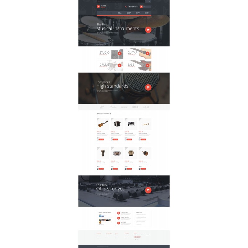 Audiogear Shop Shop Template