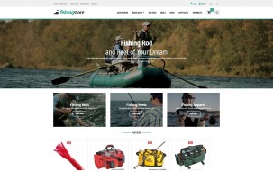 Fishing Supplies Shop Template
