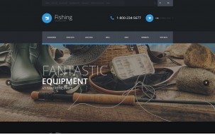 Fishing Equipment Store Shop Template