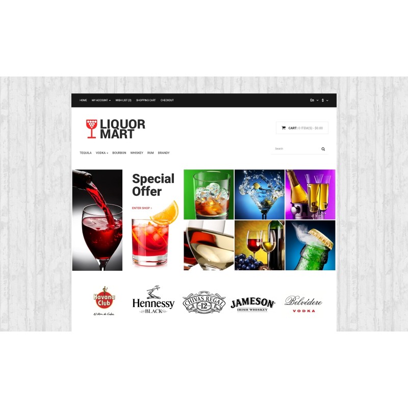 Liquor Mart Shop Template