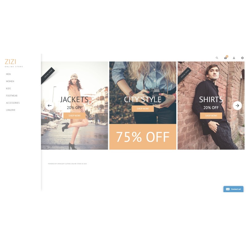 Zizi Shop Template
