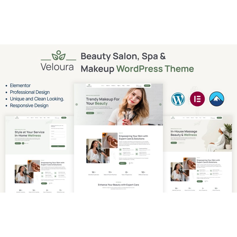 Veloura - Beauty Spa & Beauty Salon WordPress Theme
