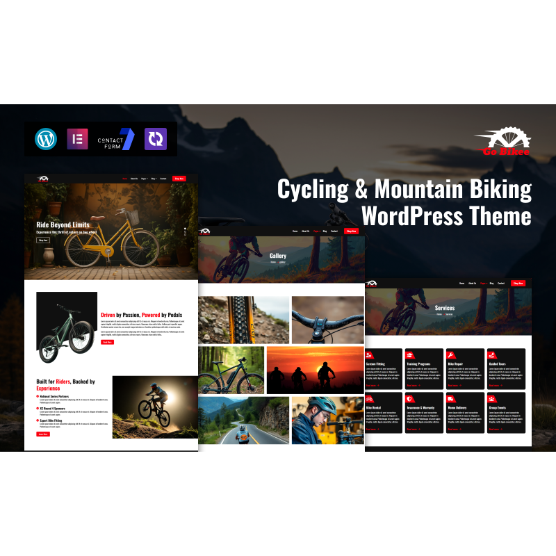GoBikee &ndash; Cycling & Mountain Biking WordPress Theme