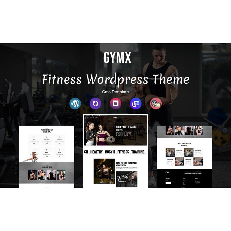 Gymx -GYM And Fitness Multipurpose Responsive WordPress Theme