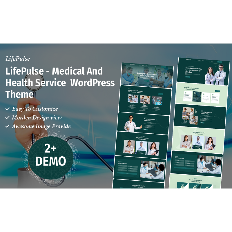 LifePulse &ndash; Medical And Healthcare WordPress Theme