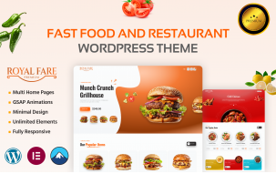 Royal Fare &ndash; Fast Food & Restaurant WooCommerce WordPress Theme