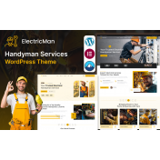 ElectricMan &ndash; Electrician, Handyman & Maintenance Services WordPress Theme