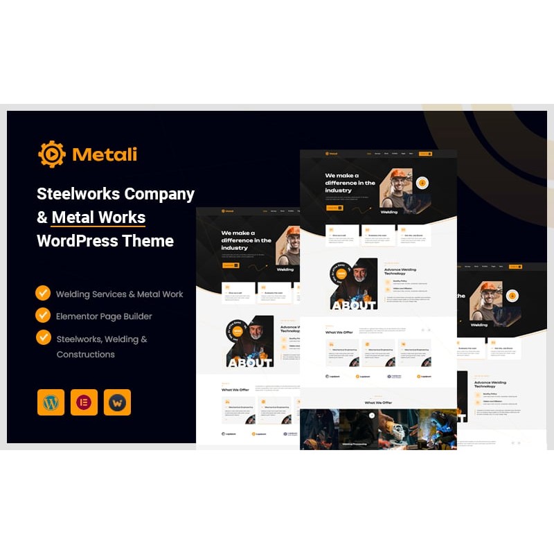 MetalHome &ndash; Steelworks Company & Metal Works WordPress Theme