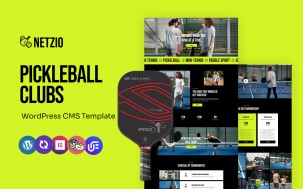 Netzio - Pickleball Clubs Multipurpose WordPress Elementor Theme