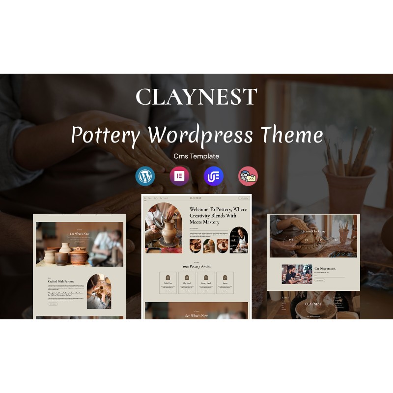 Claynest- Pottery Multipurpose Responsive WordPress Theme