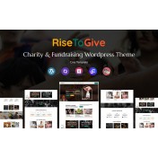 RiseToGive - Charity NonProfit Fundraising Multipurpose Responsive WordPress Theme