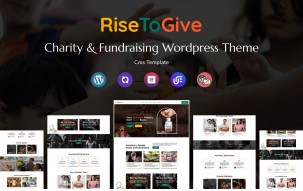 RiseToGive - Charity NonProfit Fundraising Multipurpose Responsive WordPress Theme