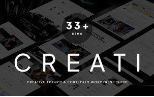 Creati &ndash; Modern Creative Agency & Minimal Portfolio WordPress Theme