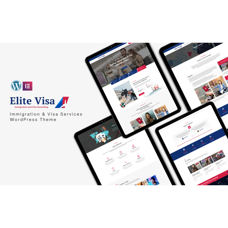 Elite Visa &ndash; Immigration, Travel & Visa Services WordPress Theme