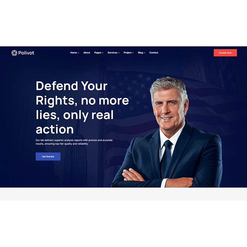 Polivot - Election & Political Elementor WordPress Theme