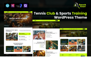SmashCourt &ndash; Tennis Club & Sports Training WordPress Theme