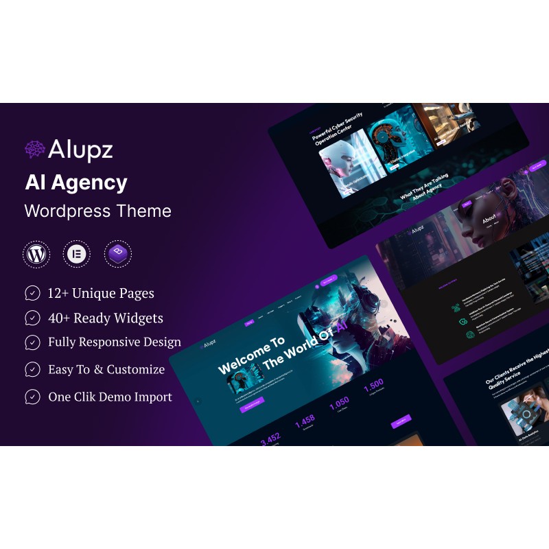 AIupz - AI Agency WordPress Theme