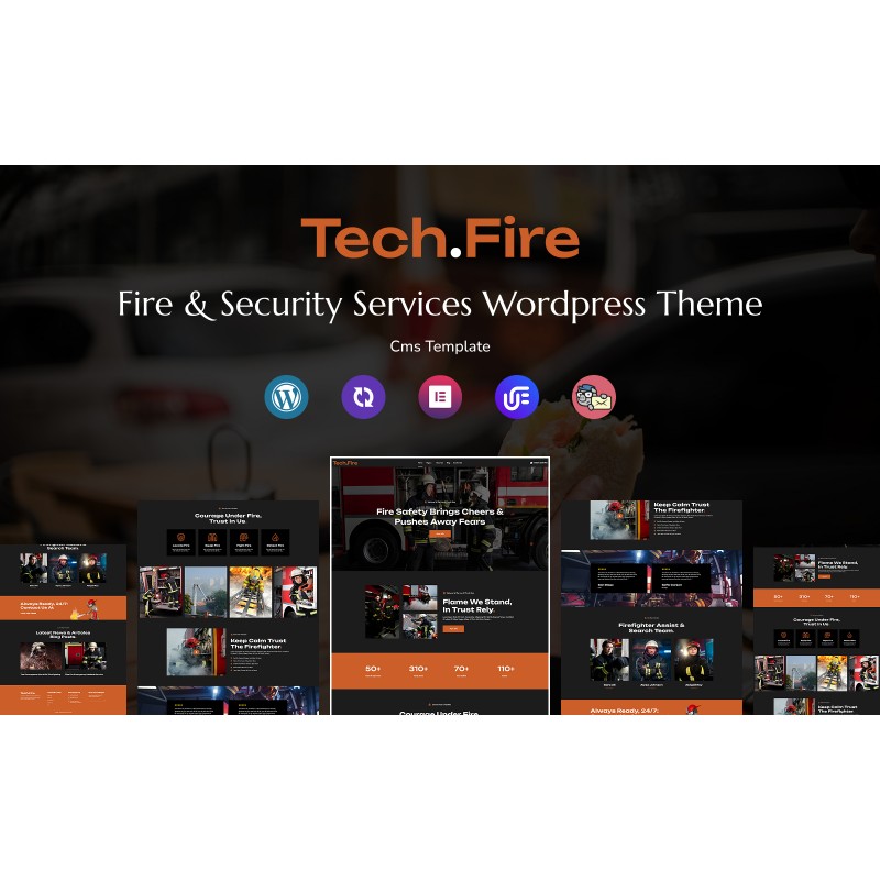 Tech.Fire - Fire And Security Services Multipurpose Responsive WordPress Theme