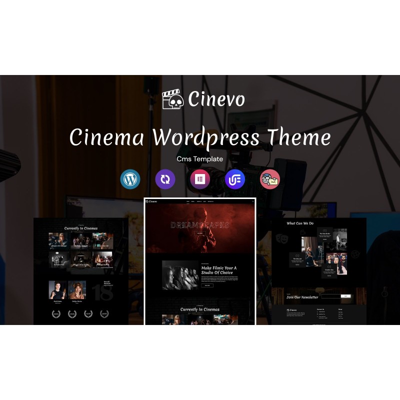 Cinevo- Cinema Studio Multipurpose Responsive WordPress Theme