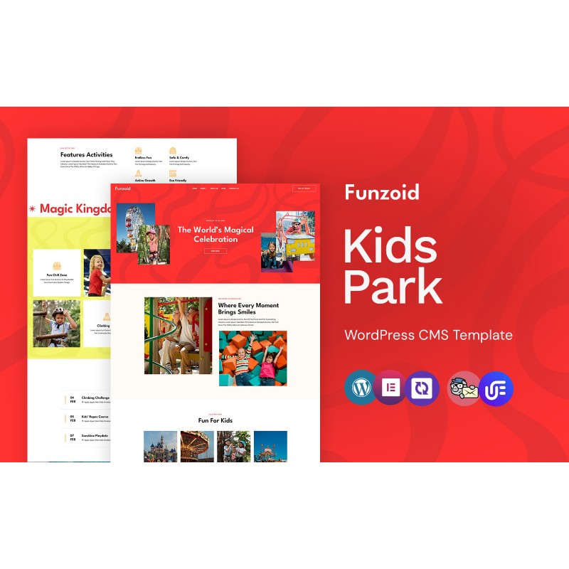 Funzoid - Kids Park And Fun Club WordPress Elementor Theme