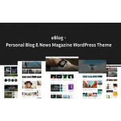 eBlog Blog News - Personal Blog and News Magazine WordPress Theme