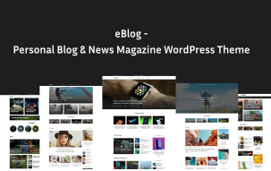 eBlog Blog News - Personal Blog and News Magazine WordPress Theme