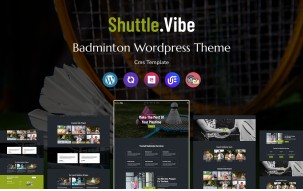 Shuttle.vibe - Badminton Academy Multipurpose Responsive WordPress Theme