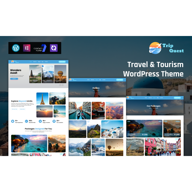 TripQuest &ndash; Travel & Tourism WordPress Theme