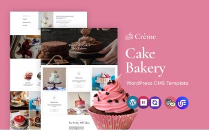 Cr&egrave;me - Delicious Cake And Pastry WordPress Elementor Theme