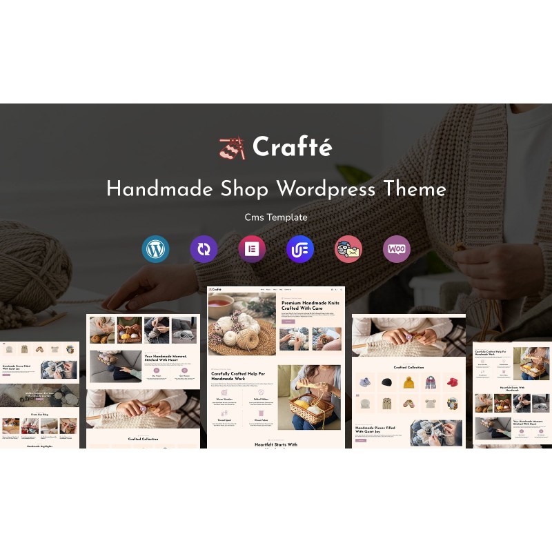 Craft&eacute; - Handmade And Crafting Multipurpose Responsive WordPress Theme