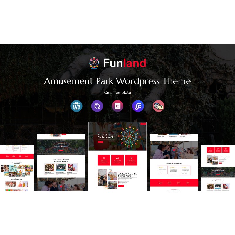 Funland - Amusement Park Multipurpose Responsive WordPress Theme