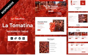La Tomatina - Festival, Event-Focused And Celebration WordPress Elementor Theme