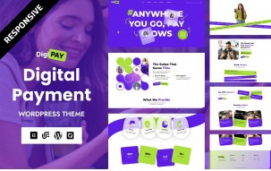 DigiPay - Digital Banking & E-Cards Payment WordPress Elementor Theme
