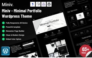Miniv - Minimal Portfolio WordPress Theme