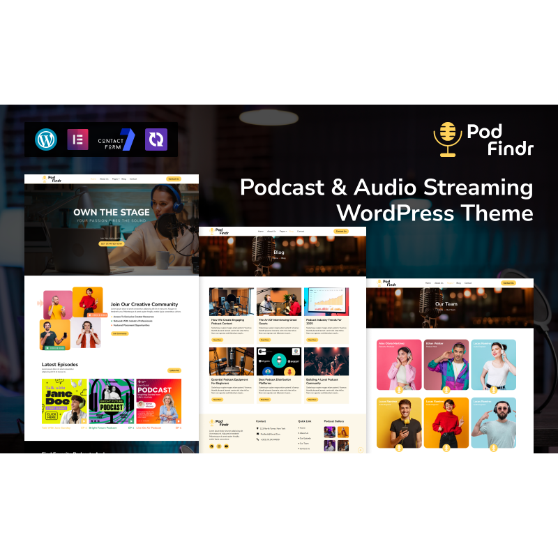 PodFindr &ndash; Podcast & Audio Streaming WordPress Theme