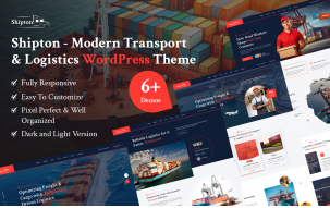 Shipton &ndash; Shipping, Cargo, Transport And Logistic Services WordPress Theme.