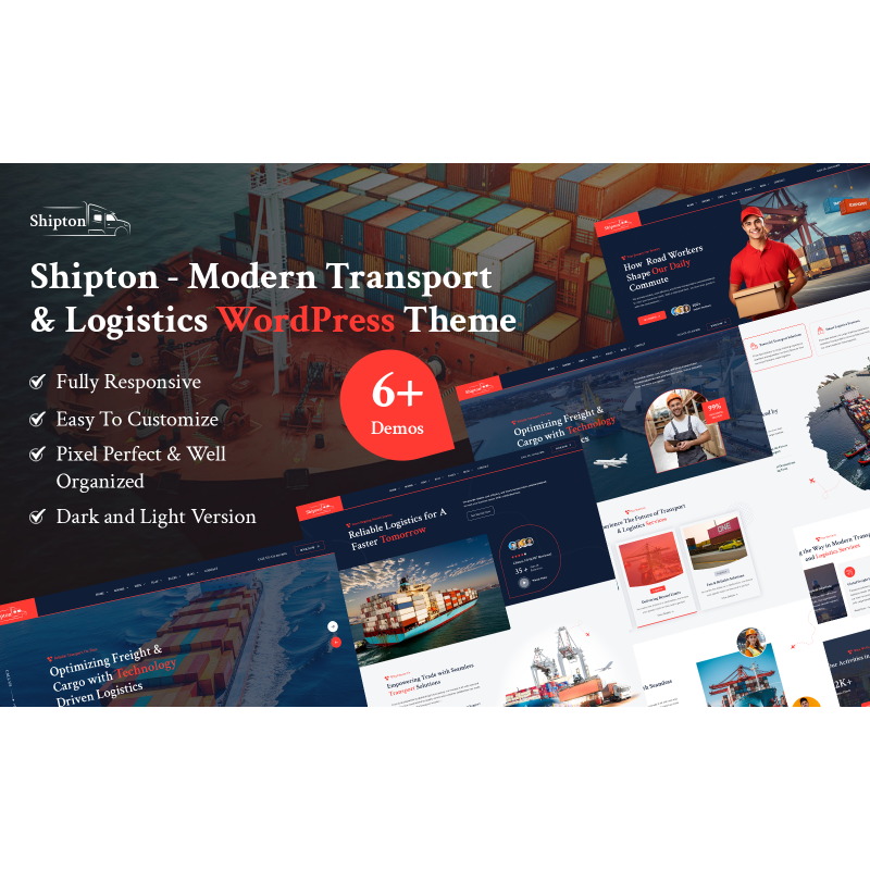 Shipton &ndash; Shipping, Cargo, Transport And Logistic Services WordPress Theme.