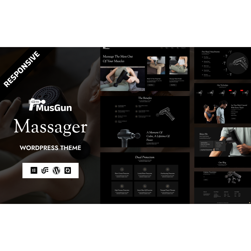 MusGun - Massager Product And Shop WooCommerce WordPress Elementor Theme